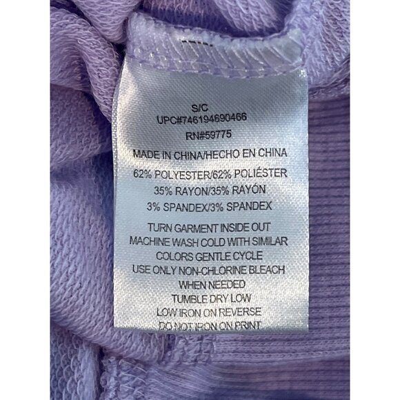 Rampage Purple Graphic Sweatshirt S Never Stop Shopping Long Sleeve Cute Cozy - Picture 4 of 8